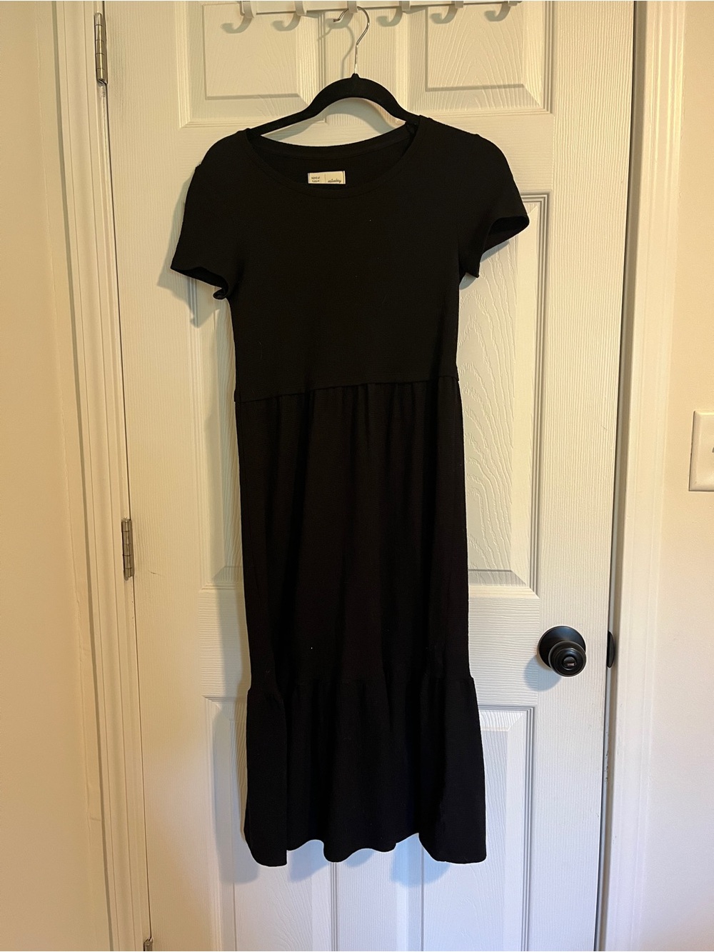 Anthropologie black maxi dress